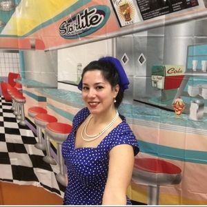 1950s style swing dress